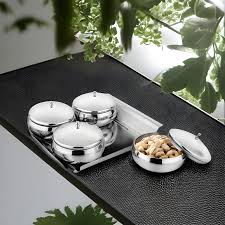 KRISTINA stainless steel world snack serving set image 0