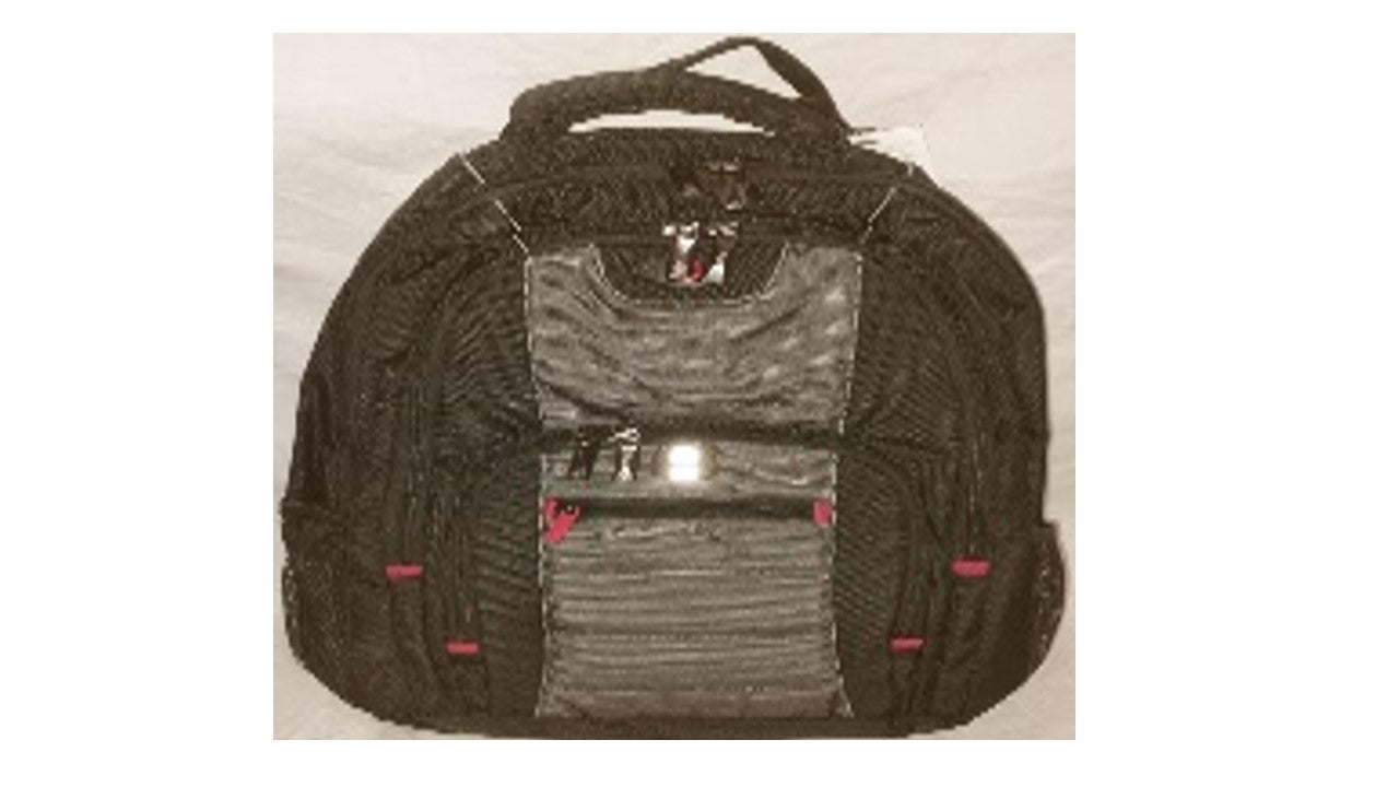 WENGER PILLAR 16 INCH LAPTOP BAGPACK BLACK & GREY image 1