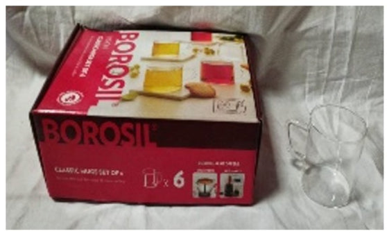 BOROSIL VISION CLASSIC MUGS SET OF 6 image 1