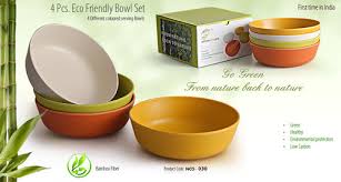 green ecolife eco-friendly 4pcs bowl set image 0