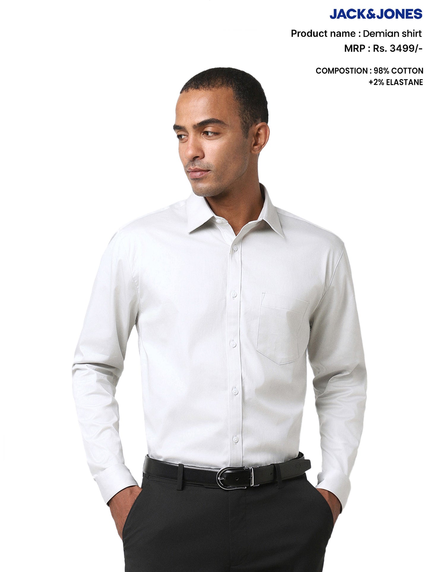 JACK & JONES DEMIAN SHIRT GREY