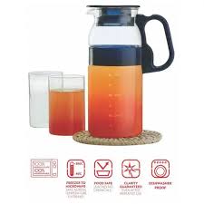 BOROSIL AQUA SET MARINA JUG 800ML VISION GLASS SET'2 image 0