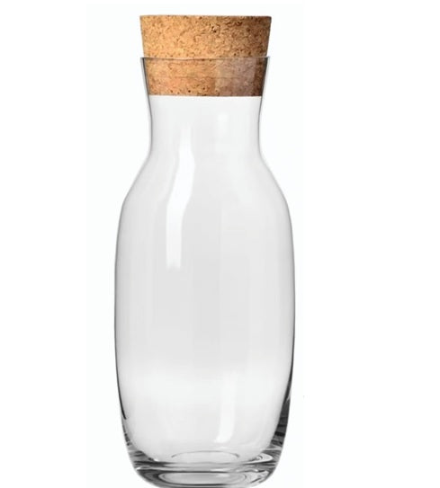 Krosno Carafe with Natural Cork Pure 1000Ml image 0