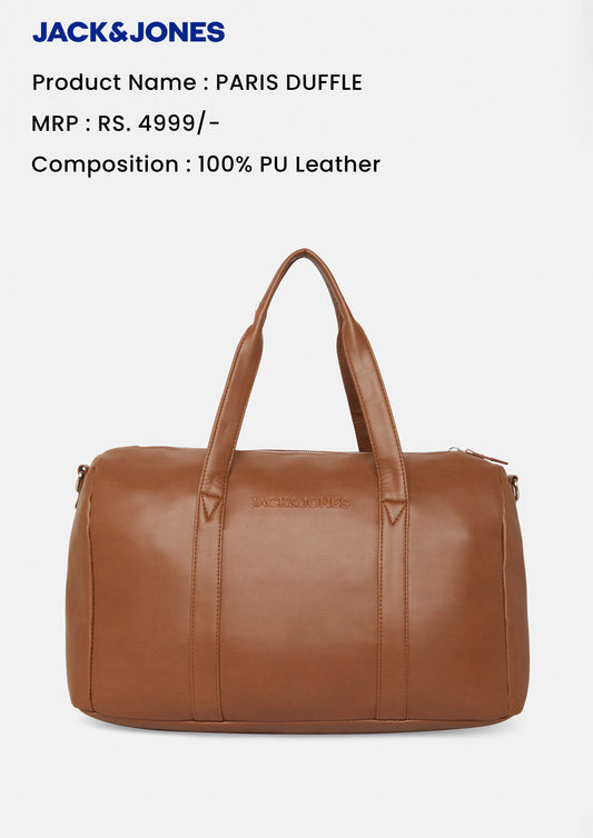 JACK & JONES PARIS DUFFLE -TAN