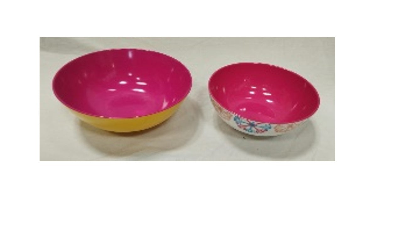 BOWL PINK COLOURS SET OF 2 image 0