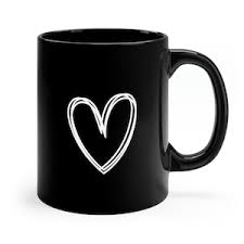 mug sample black hart image 0