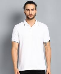 BLACK BERRYS WHITE M-SIZE COLLAR TSHIRT image 0