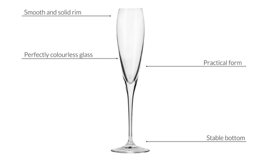 Krosno Flute Perla 170 Ml set of 4 image 0