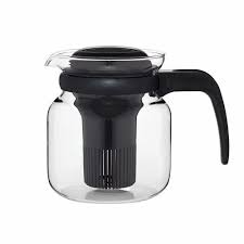 BOROSIL 1 LITER CARAFE WITH STRAINER BLACK image 0
