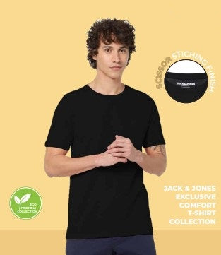 JACK & JONES JESPER ROUND NECK -BLACK