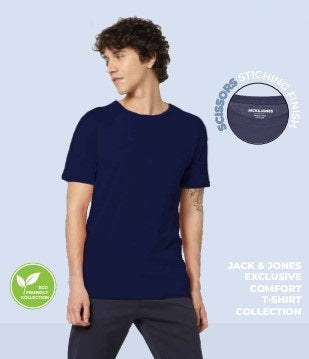 JACK & JONES JESPER ROUND NECK -NAVY BLUE