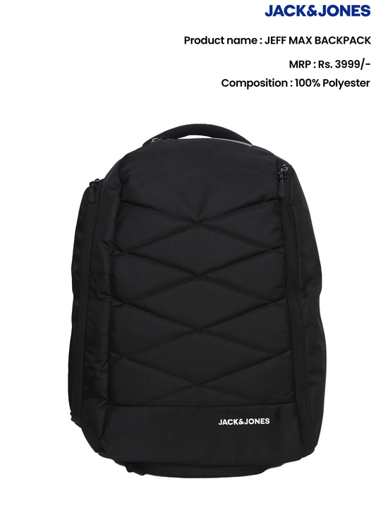 JACK & JONES JEFF PRO BACKPACK -BLACK