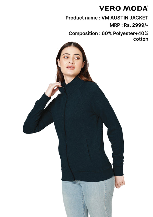 VERO MODA  AUSTIN JACKET -NAVY BLUE
