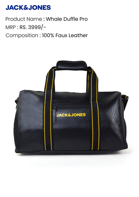 JACK & JONES WHALE PLUS DUFFLE -BLACK