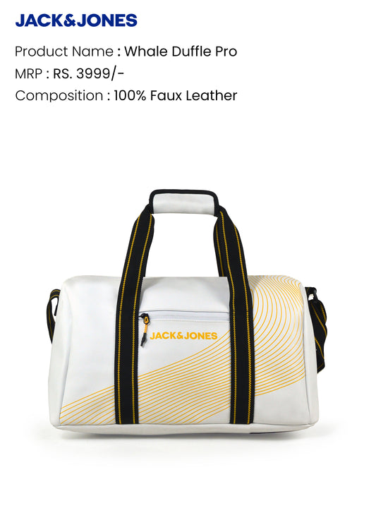 JACK & JONES WHALE PLUS DUFFLE -OFF WHITE
