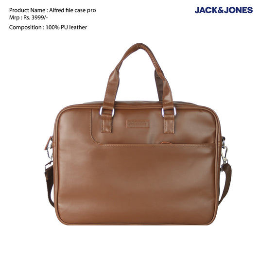 JACK & JONES ALFRED FILECASE -TAN