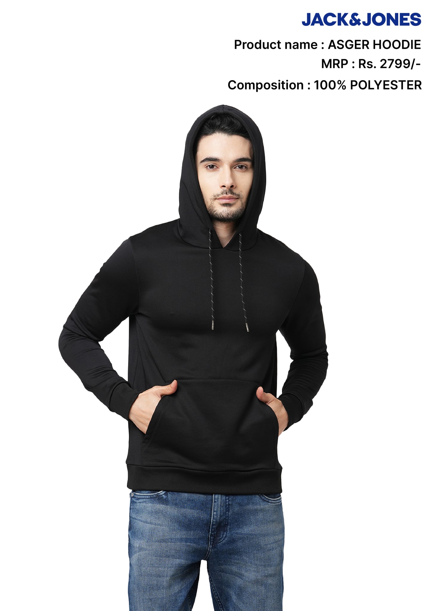JACK & JONES ASGER HODIE - BLACK
