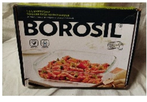 BOROSIL 1.6 LITER EVERYDAY SQUARE DISH WITH HANDLE image 1