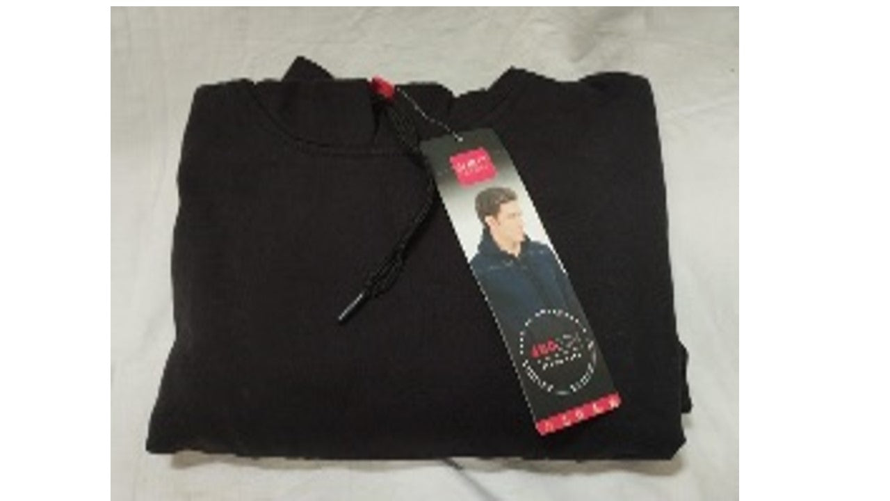 SCOTT BLACK COTTON  JACKET  WITH HOODIE SIZE - XL image 1