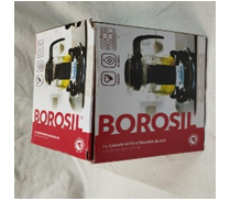 BOROSIL 1 LITER CARAFE WITH STRAINER BLACK image 1