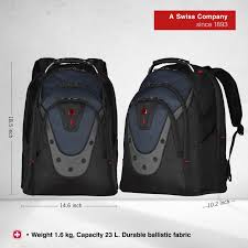 WENGER  BACKPACK BALCK/BLUE 1BEX 17" image 0