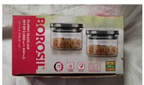 BOROSIL classic glass jar set'2300 ml+300 ml) image 1