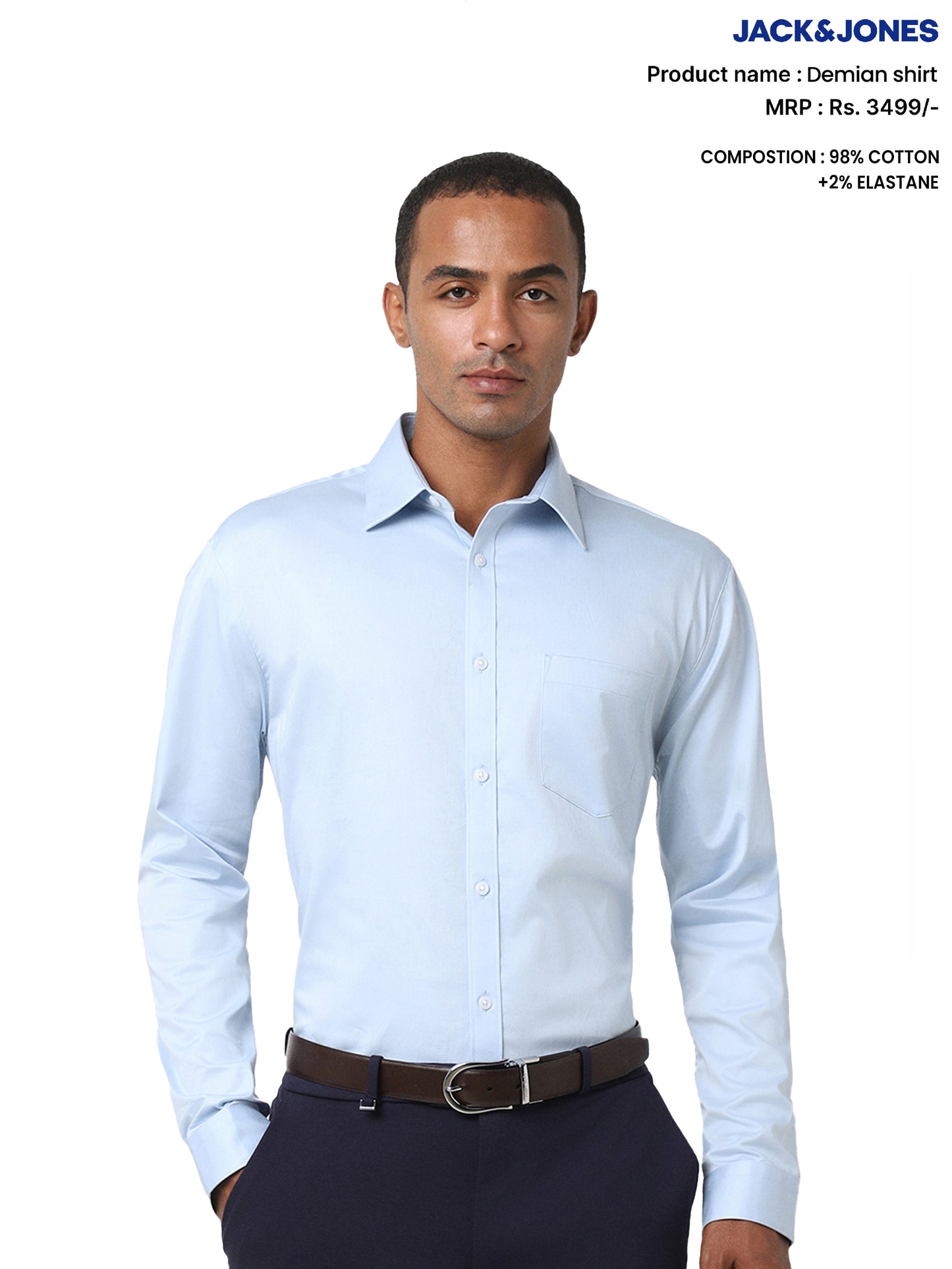JACK & JONES DEMIAN SHIRT LIGHT BLUE