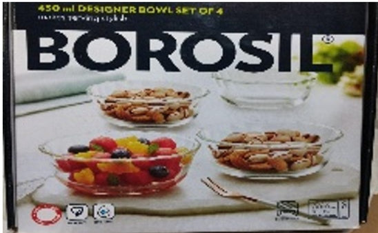 BOROSIL 430 ML BOWL SET of 4 image 1