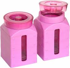 JOYO GLASS JAR SET OF 2 MIX COLOUR image 0