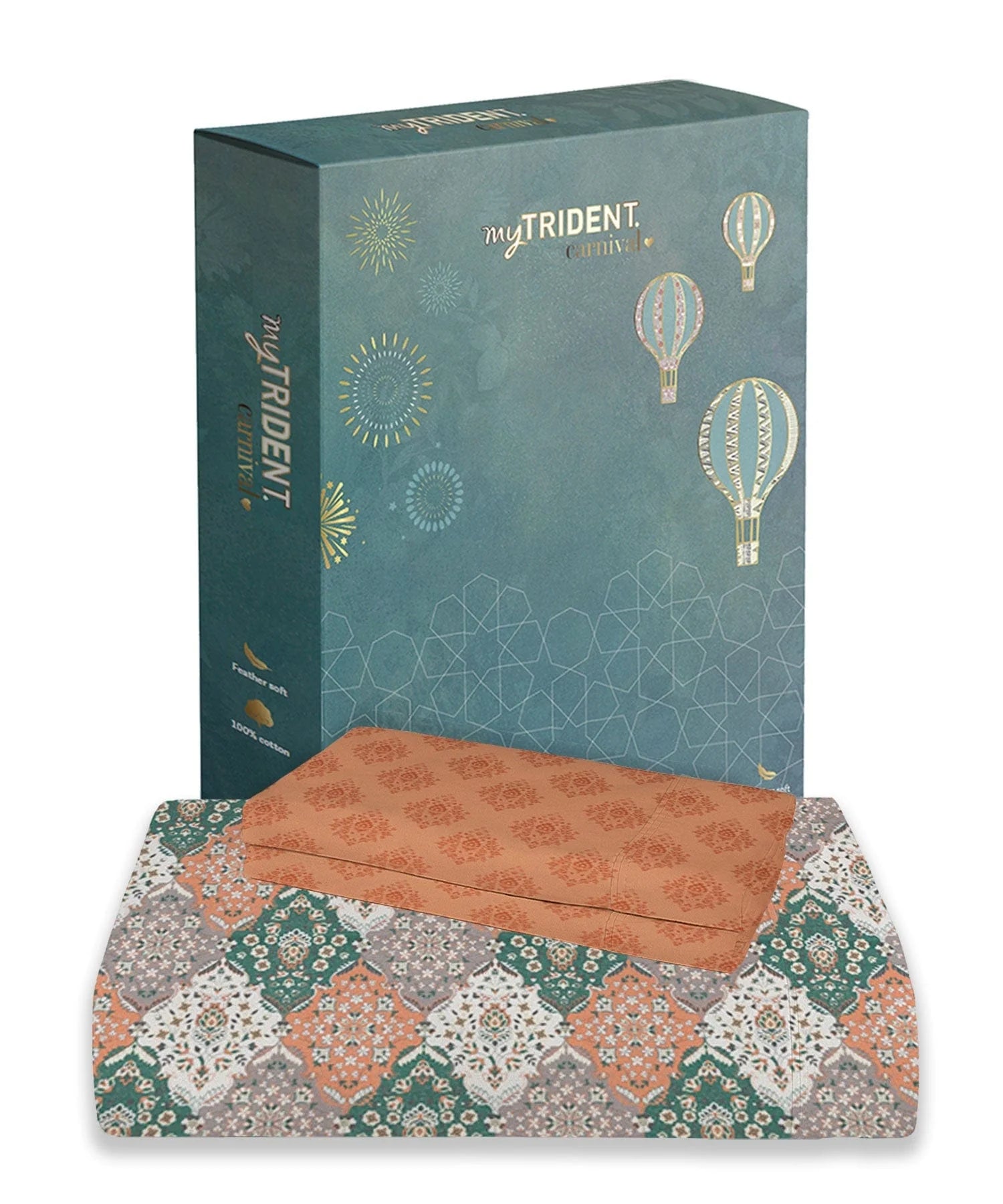 TRIDENT  COMFORT LIVING BED SHEET QUEEN SIZE image 1